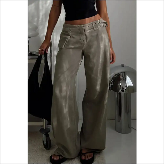 Wide Leg Jeans: Because who Needs Pockets when You’re a Material Girl? 😄 - Jeans on Sale Worldwide Shipping