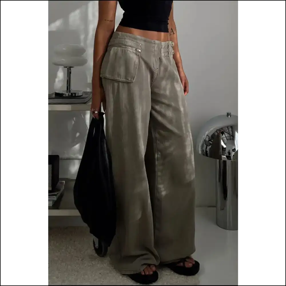 Wide Leg Jeans: Because who Needs Pockets when You’re a Material Girl? 😄 - Jeans on Sale Worldwide Shipping
