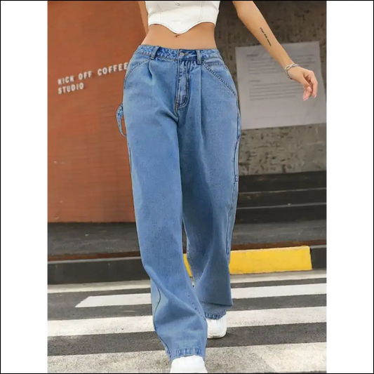 Wide Leg Jeans: Freedom for your Legs and Mischief Soul 😈 - Medium / Xs - Jeans on Sale Worldwide Shipping