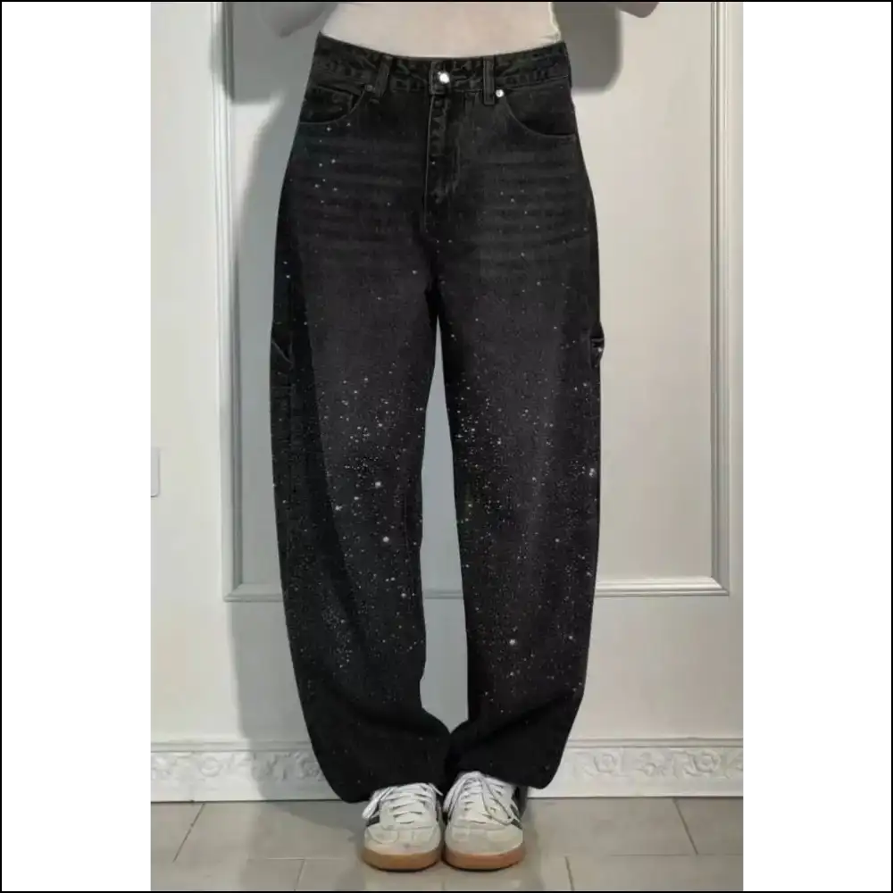 Wide Leg Jeans: Great for Strutting & Avoiding the Gym! 💃✨ Needful Things - Black / Xs - Jeans on Sale Worldwide Shipping