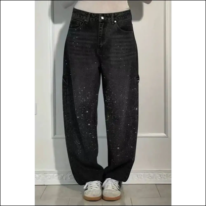 Wide Leg Jeans: Great for Strutting & Avoiding the Gym! 💃✨ Needful Things - Black / Xs - Jeans on Sale Worldwide Shipping
