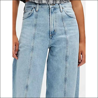 Wide Leg Jeans that Make you Feel Like a Fashionista Without the Pain! 😜✨ - on Sale Worldwide Shipping