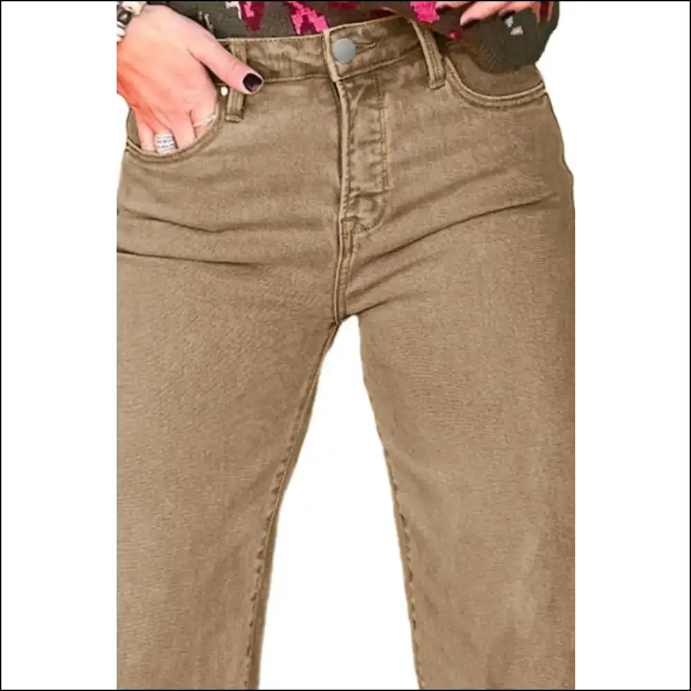 Wide Leg Wonder: Unleash your Inner Fashionista with Raw Hem Magic! - Jeans on Sale Worldwide Shipping