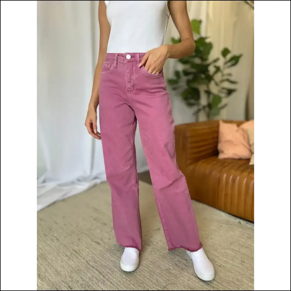 Wide Leg Wonders: High Rise Jeans that Lift Spirits & Butts! 😄 - on Sale Worldwide Shipping