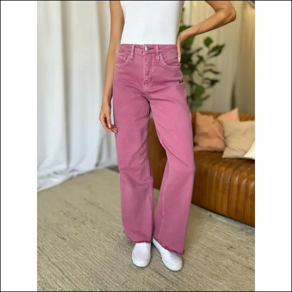 Wide Leg Wonders: High Rise Jeans that Lift Spirits & Butts! 😄 - on Sale Worldwide Shipping