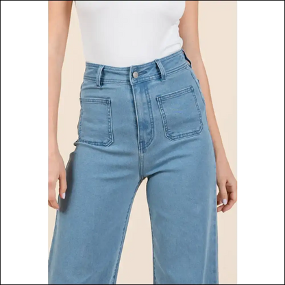 Wide Leg Wonders: High Waist Jeans to Lift your Spirits and Booty! - on Sale Worldwide Shipping