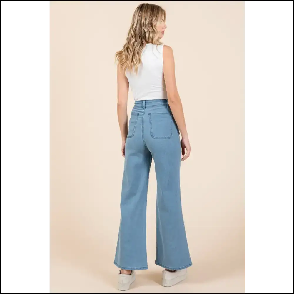 Wide Leg Wonders: High Waist Jeans to Lift your Spirits and Booty! - on Sale Worldwide Shipping