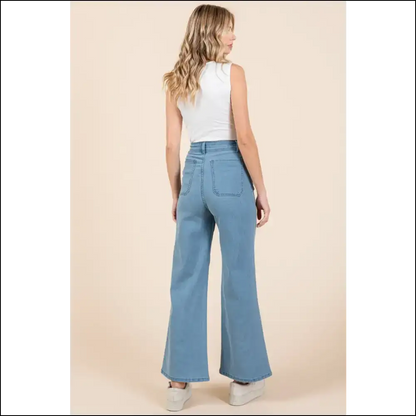 Wide Leg Wonders: High Waist Jeans to Lift your Spirits and Booty! - on Sale Worldwide Shipping