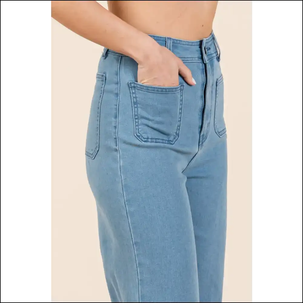 Wide Leg Wonders: High Waist Jeans to Lift your Spirits and Booty! - on Sale Worldwide Shipping