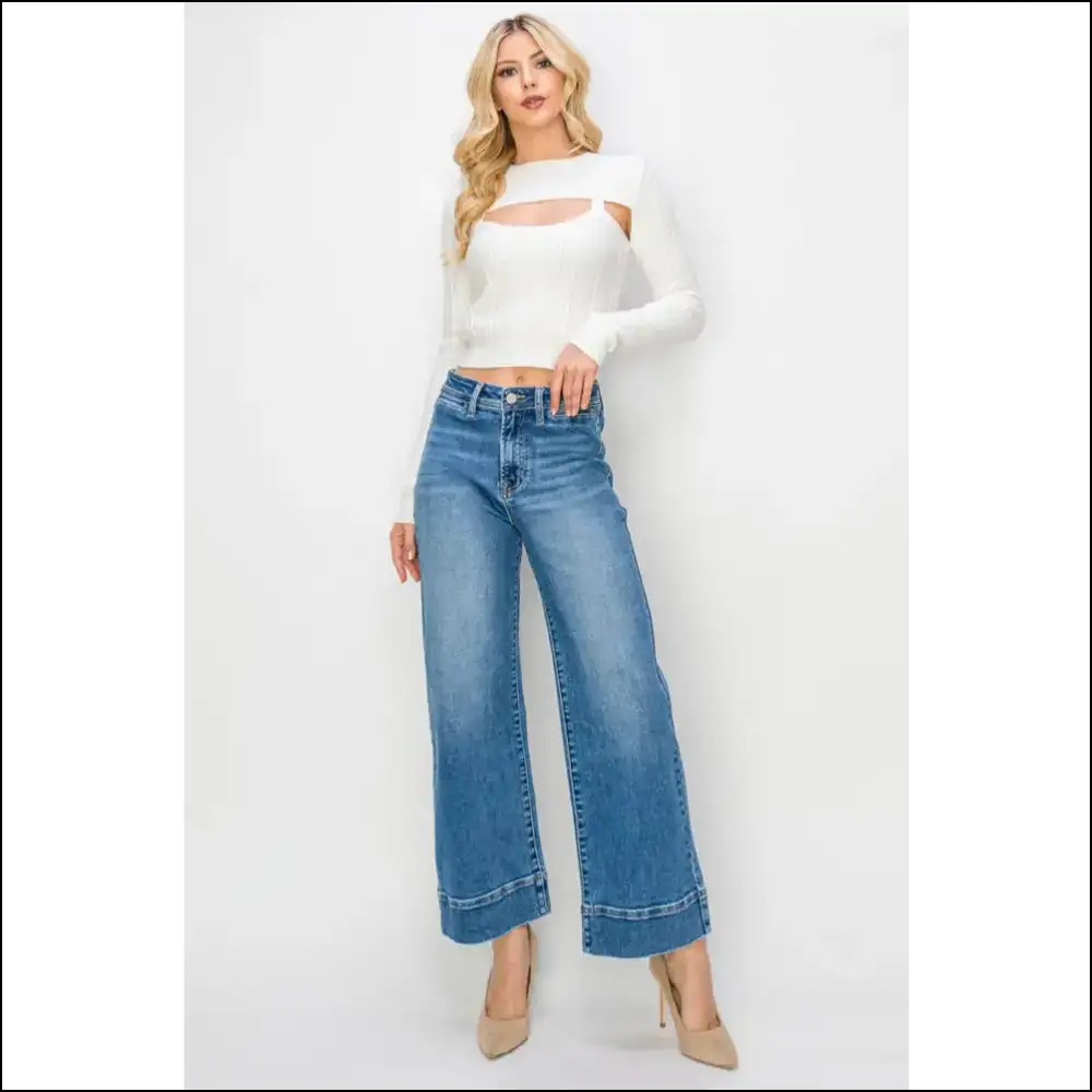 Wide Leg Wonders: Jeans that Make your Legs Look Like They’ve Won the Lottery! 🎉👖 - on Sale Worldwide Shipping