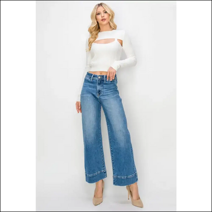 Wide Leg Wonders: Jeans that Make your Legs Look Like They’ve Won the Lottery! 🎉👖 - on Sale Worldwide Shipping