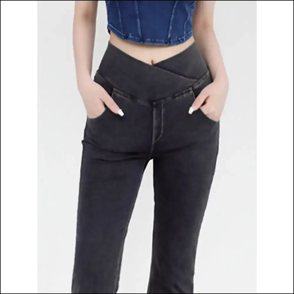 Wide Waistband Bootcut Jeans: Unleash your Inner Trendy Potato! - Jeans on Sale Worldwide Shipping
