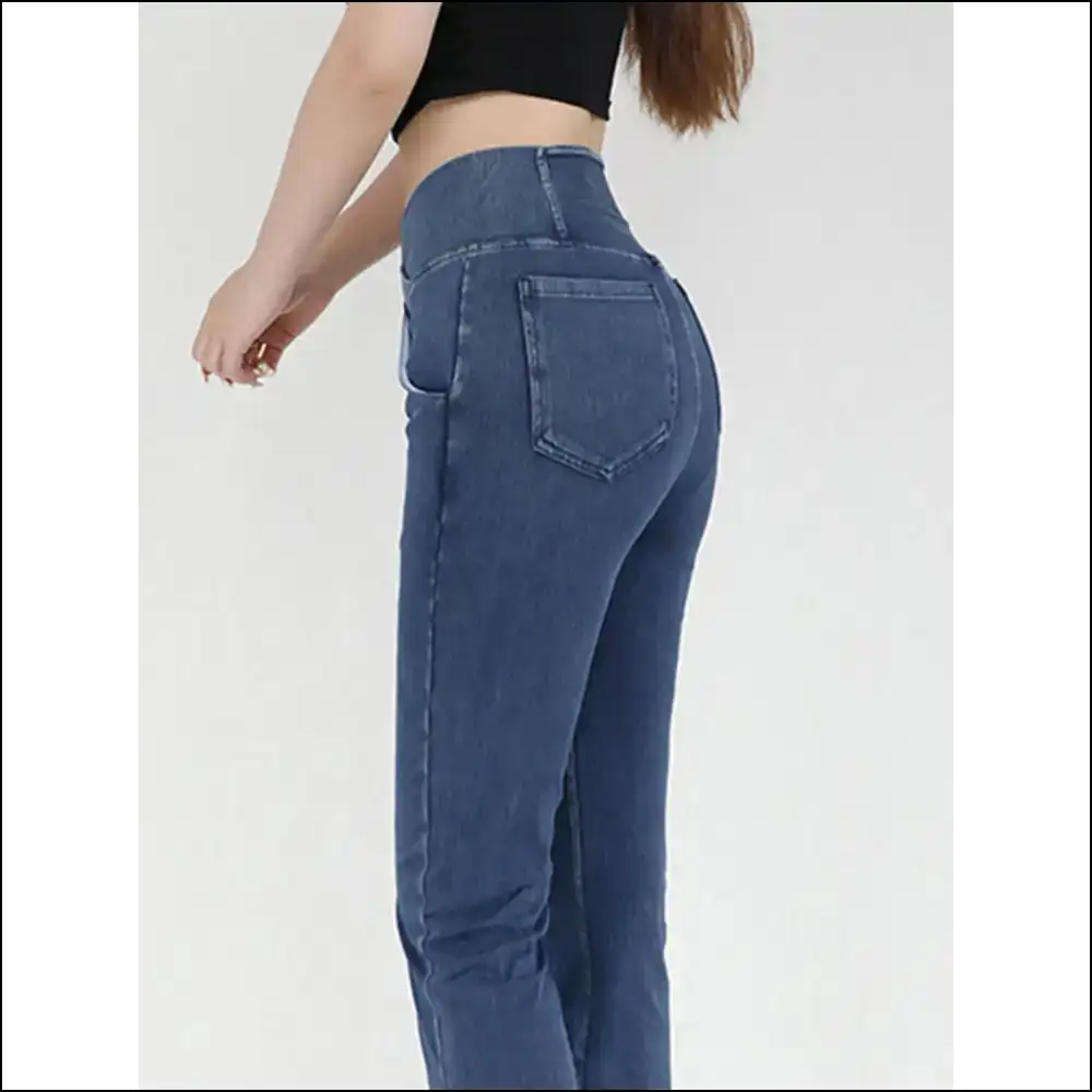 Wide Waistband Bootcut Jeans: Unleash your Inner Trendy Potato! - Jeans on Sale Worldwide Shipping