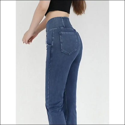 Wide Waistband Bootcut Jeans: Unleash your Inner Trendy Potato! - Jeans on Sale Worldwide Shipping