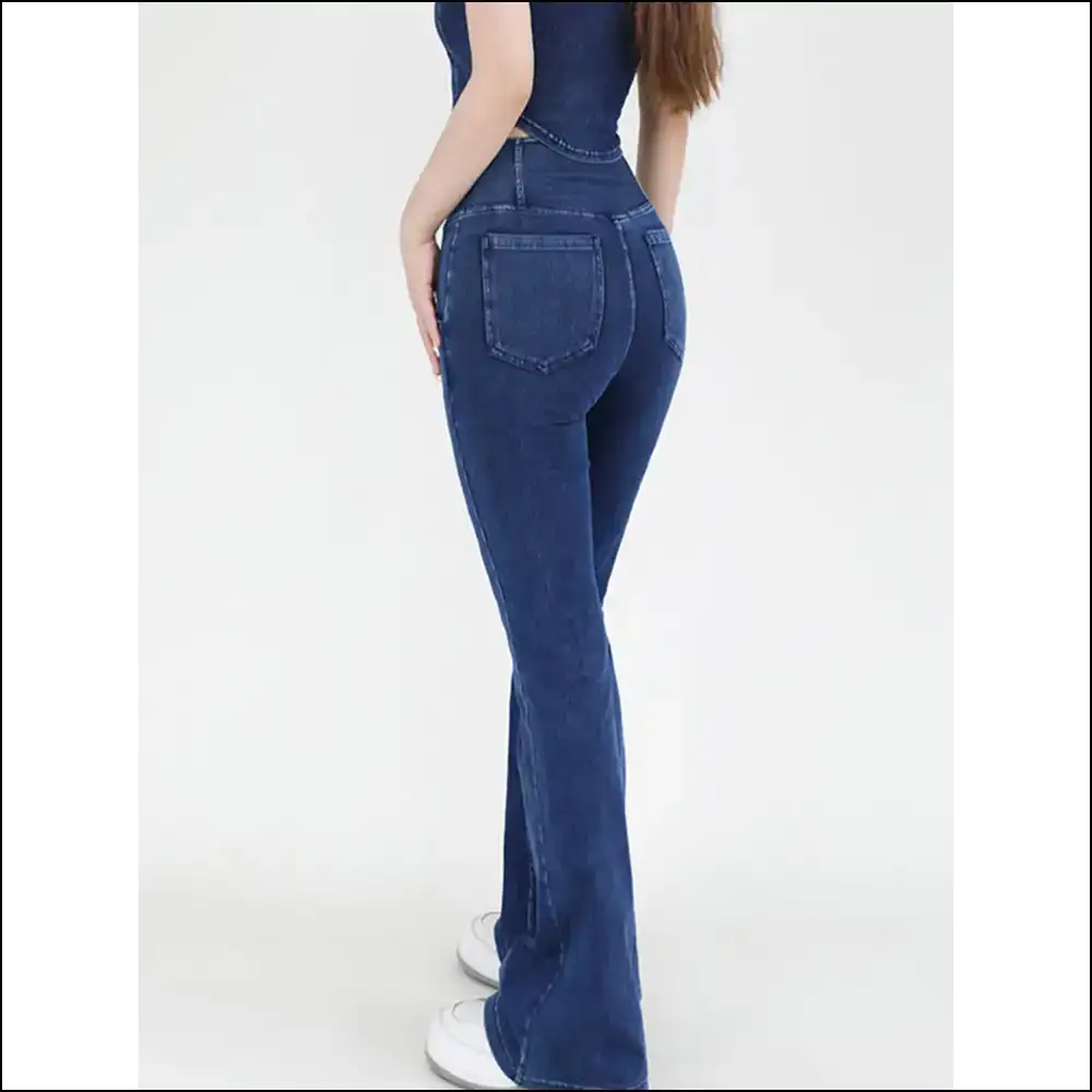 Wide Waistband Bootcut Jeans: Unleash your Inner Trendy Potato! - Jeans on Sale Worldwide Shipping
