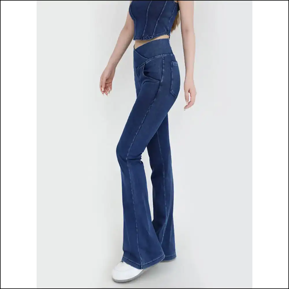 Wide Waistband Bootcut Jeans: Unleash your Inner Trendy Potato! - Jeans on Sale Worldwide Shipping