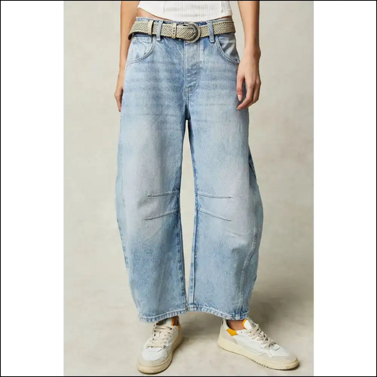 Widen your Horizons with Needful Things Chic Wide Leg Jeans! - Light / s - Jeans on Sale Worldwide Shipping