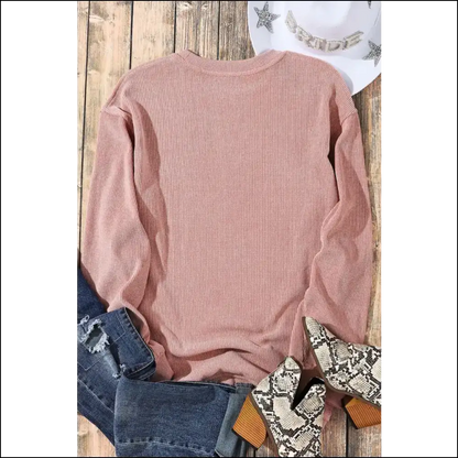 Wine Never Broke my Heart Round Neck Sweatshirt - Sweatshirts & Hoodies on Sale Worldwide Shipping