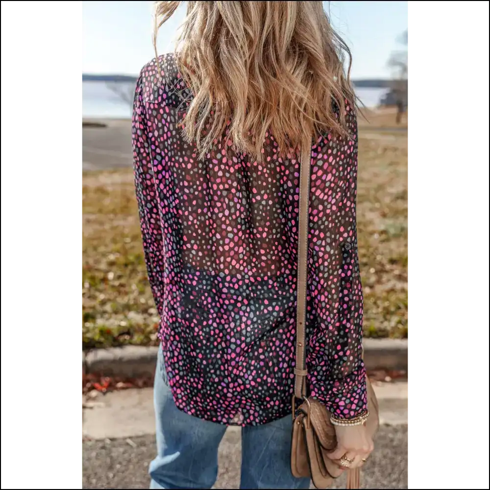 Wine Not? Grape Polka Dot Shirt from Needful Things 🍇 - Blouses on Sale Worldwide Shipping