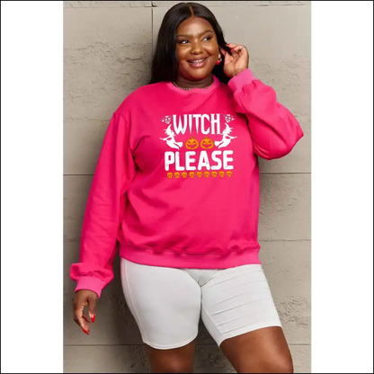 Witch Please Graphic Sweatshirt - Embrace your Inner Magic! - Strawberry / l - Sweatshirts & Hoodies on Sale Worldwide Shipping