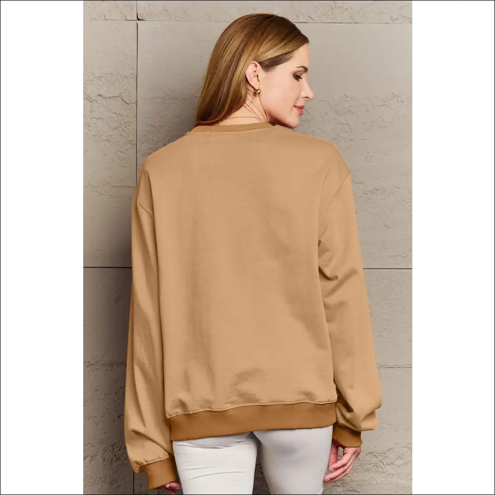 Yeehaw Graphic Round Neck Sweatshirt - Sweatshirts & Hoodies on Sale Worldwide Shipping