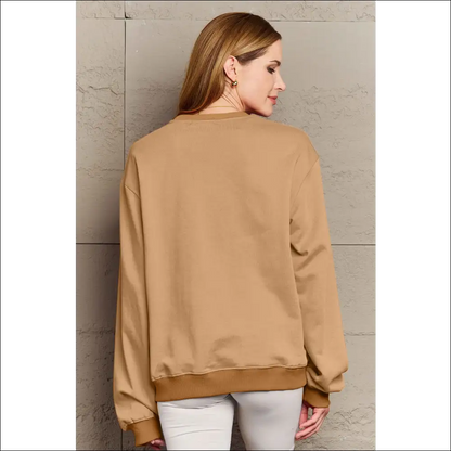 Yeehaw Graphic Round Neck Sweatshirt - Sweatshirts & Hoodies on Sale Worldwide Shipping