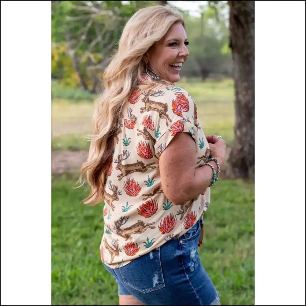 Yeehaw I’m Big & Western Pattern Print! 🤠 Size Freedom at Needful Things! - Plus Tops on Sale Worldwide Shipping