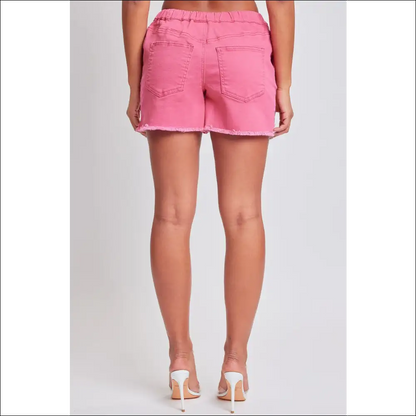 Ymi Drawstring Raw Hem Shorts - Trendy & Chic - on Sale Worldwide Shipping