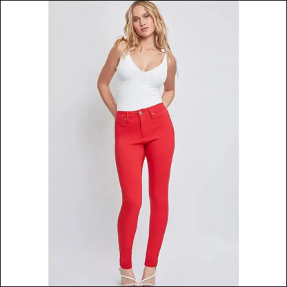 Ymi Hyperstretch Magic: Skinny Jeans for a Fabulous You! 💃✨ - Red / Xl - on Sale Worldwide Shipping