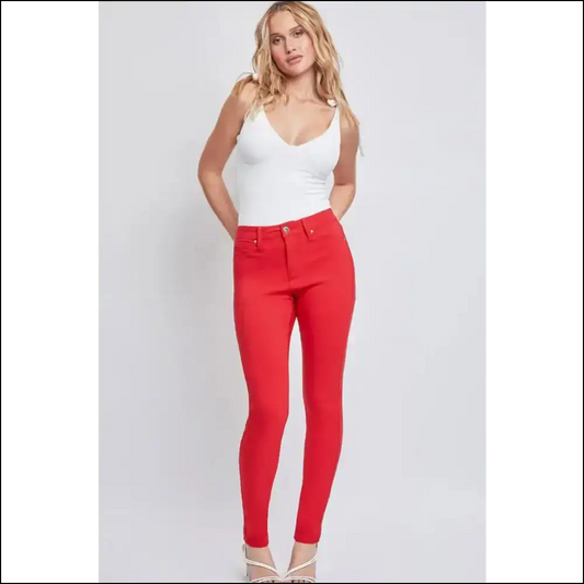 Ymi Hyperstretch Magic: Skinny Jeans for a Fabulous You! 💃✨ - Red / Xl - on Sale Worldwide Shipping
