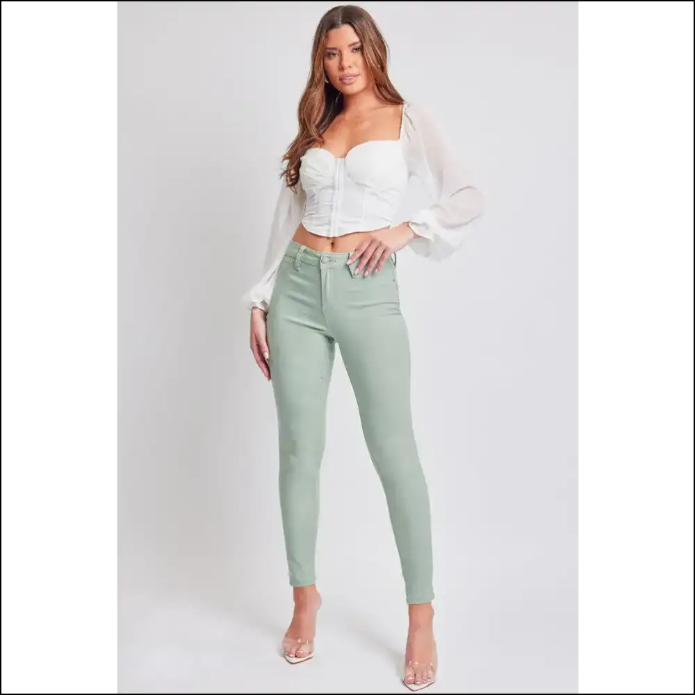 Ymi Hyperstretch Mid-rise Skinny Jeans: where Comfort Meets Awkward Confidence 😆 - Teal / s - Jeans on Sale Worldwide Shipping