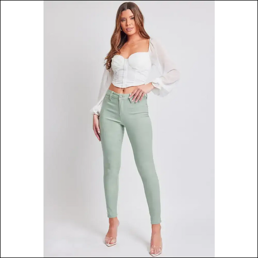 Ymi Hyperstretch Mid-rise Skinny Jeans: where Comfort Meets Awkward Confidence 😆 - Teal / s - Jeans on Sale Worldwide Shipping