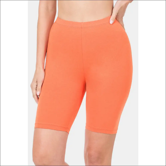 Zenana High Waist Bermuda Shorts - Chic Summer Essential - Coral / Xl - Bermudas on Sale Worldwide Shipping