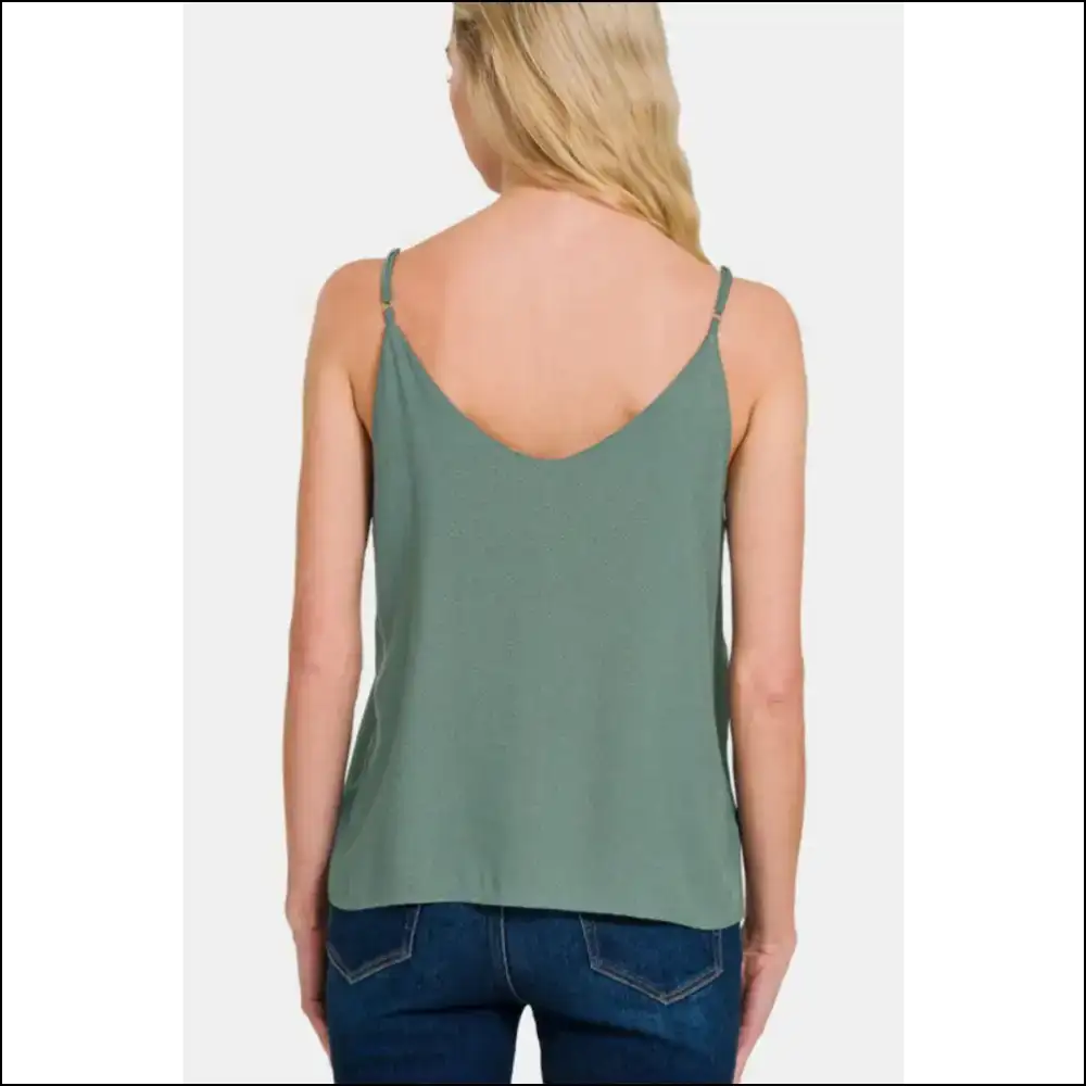 Zenana Two Layered Spaghetti Strap Cami - Tank Tops on Sale Worldwide Shipping
