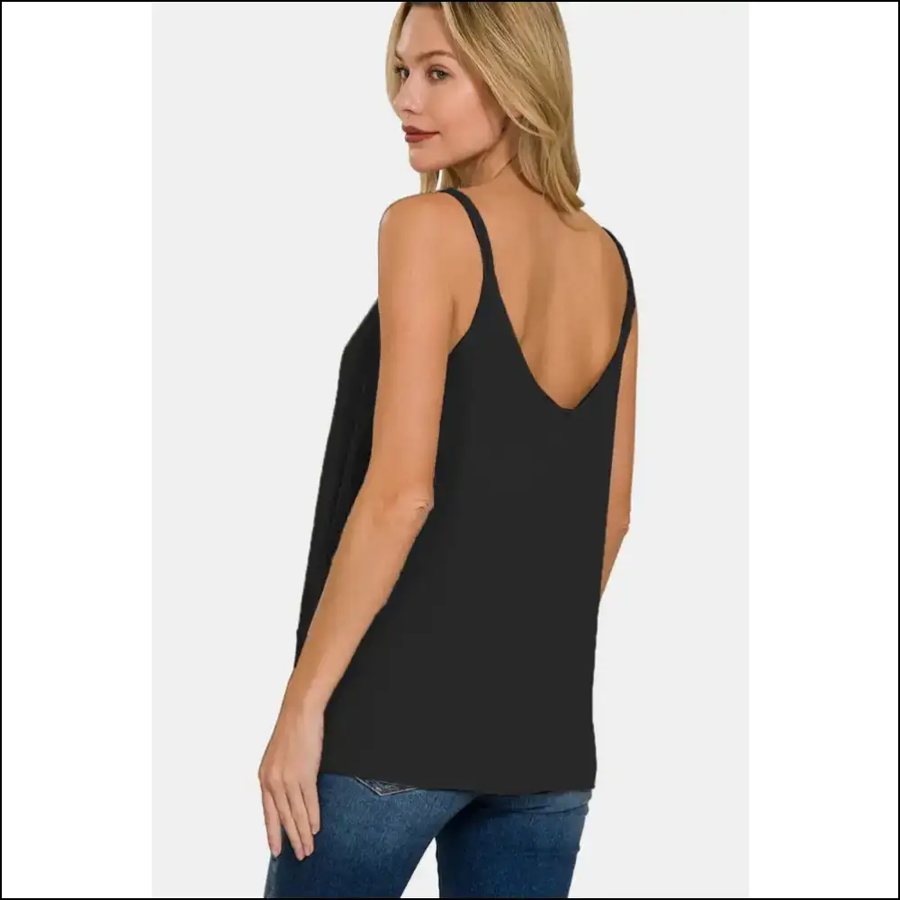 Zenana Woven Double Spaghetti: Fashion’s Secret Weapon for Adulting 😎 - Tank Tops on Sale Worldwide Shipping