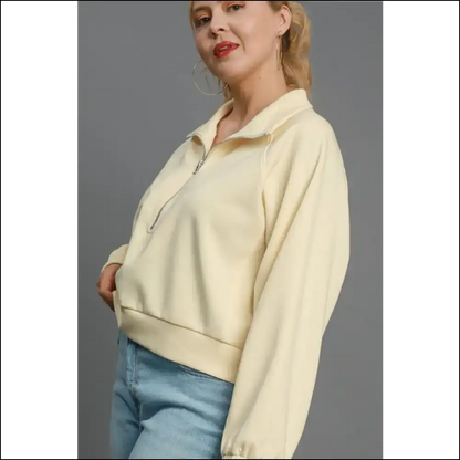 Zip it Like you Mean It: Own your Fabulous in a Half Cropped! 😜✨ - Sweatshirts & Hoodies on Sale Worldwide Shipping